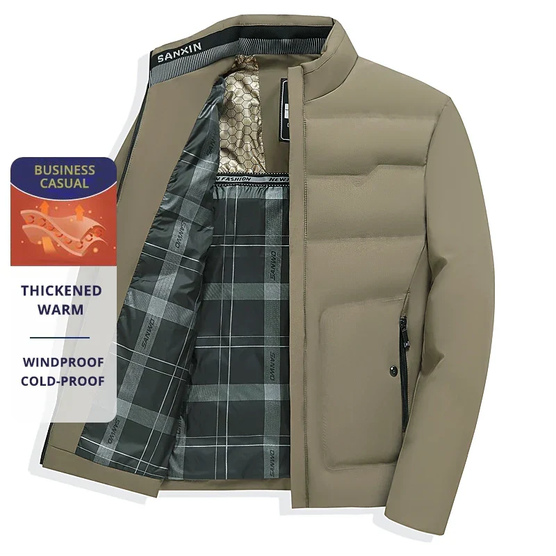 Herren Business Casual Winterjacke – Winddicht, Kältefest, Verdickt, Elegant - Image 3