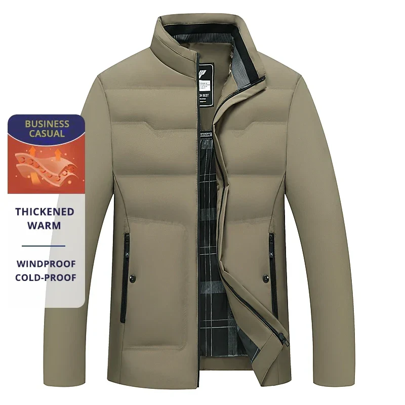 Herren Business Casual Winterjacke – Winddicht, Kältefest, Verdickt, Elegant - Image 5
