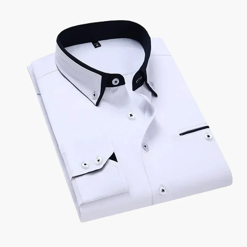 Herren Business-Freizeit Hemd – Elegantes Langarmhemd für Büro und Alltag - Image 2