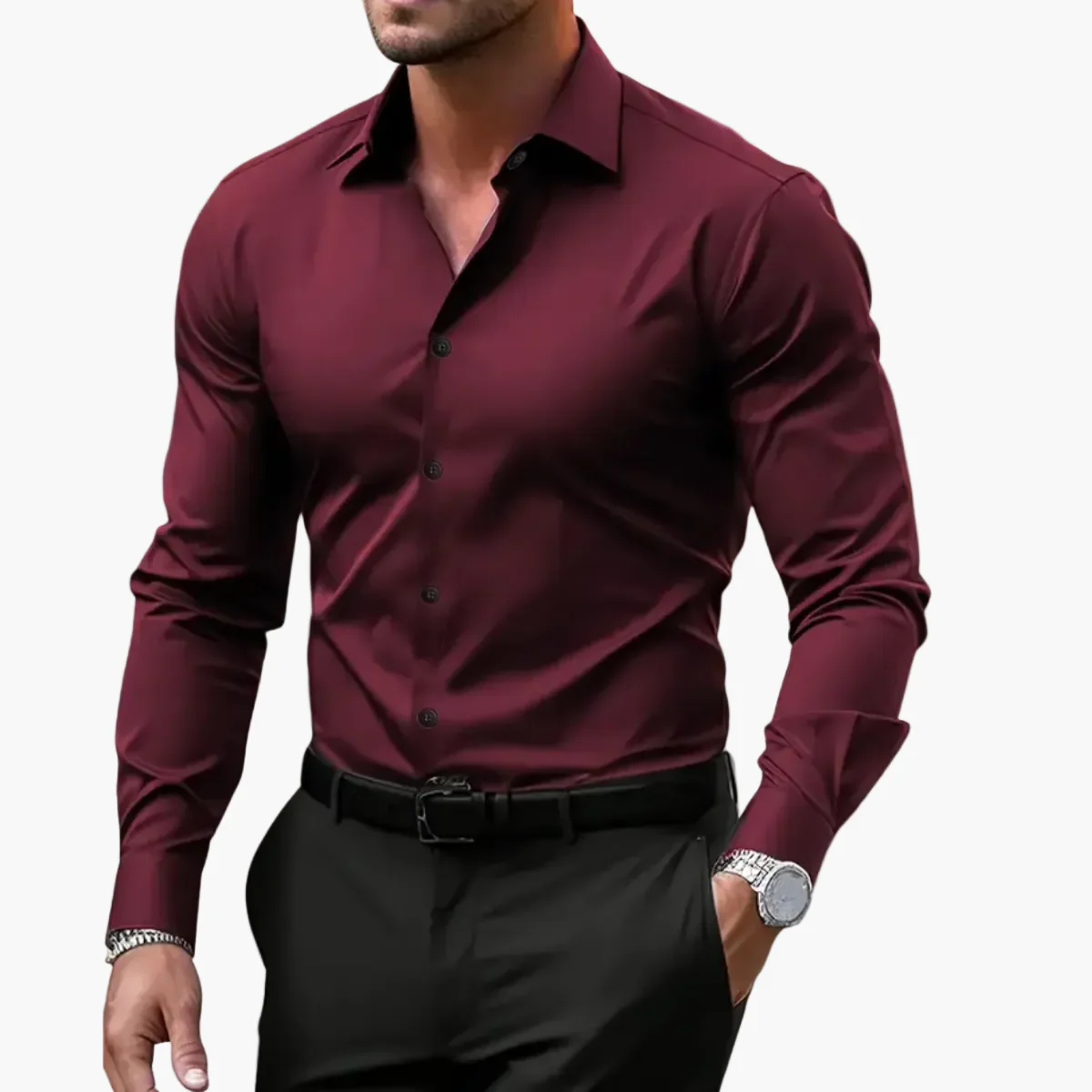 Herren Business Freizeit Hemd – Klassischer Style für Büro & Alltag - Image 2