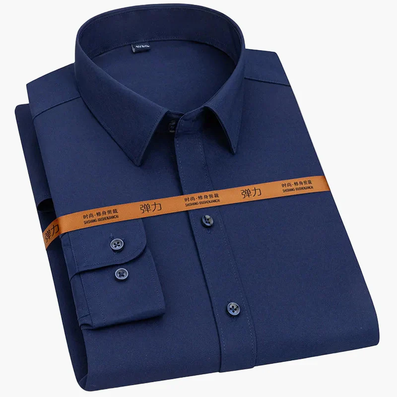 Herren Business Freizeithemd Slim Fit – Elegantes Langarmhemd für Büro & Alltag