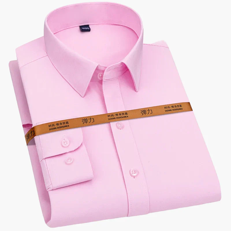 Herren Business Freizeithemd Slim Fit – Elegantes Langarmhemd für Büro & Alltag - Image 2