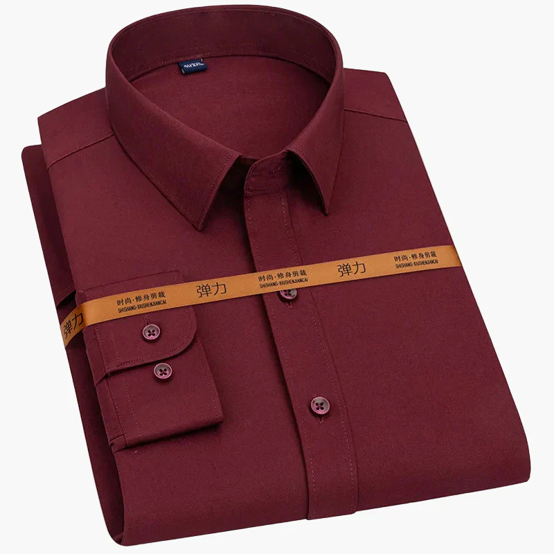 Herren Business Freizeithemd Slim Fit – Elegantes Langarmhemd für Büro & Alltag - Image 4