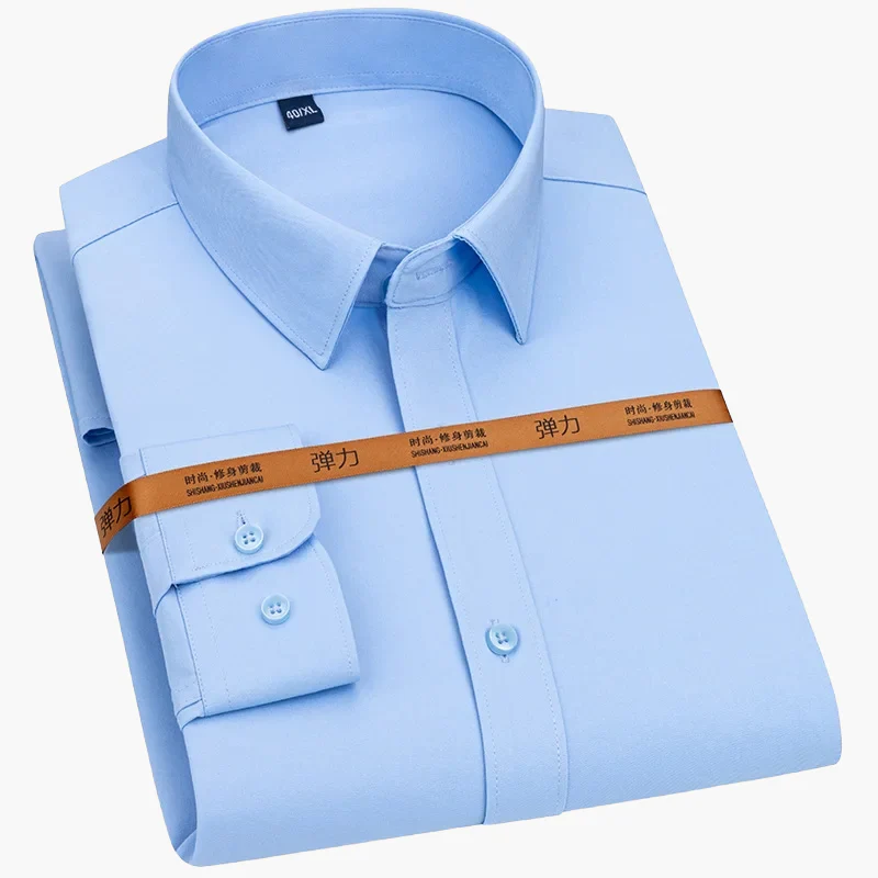 Herren Business Freizeithemd Slim Fit – Elegantes Langarmhemd für Büro & Alltag - Image 7