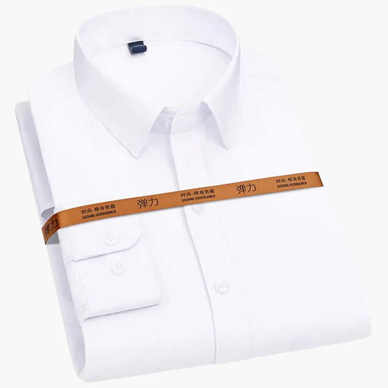 Herren Business Freizeithemd Slim Fit – Elegantes Langarmhemd für Büro & Alltag - Image 8