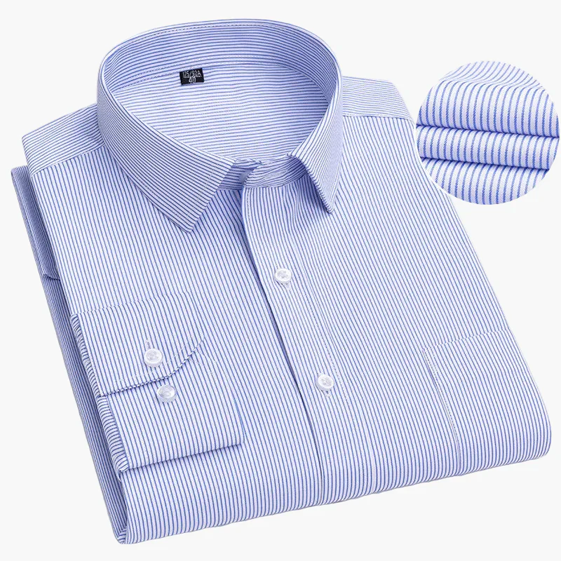 Herren Business Hemd mit Streifen – Klassischer Stil für Büro & Alltag - Image 19