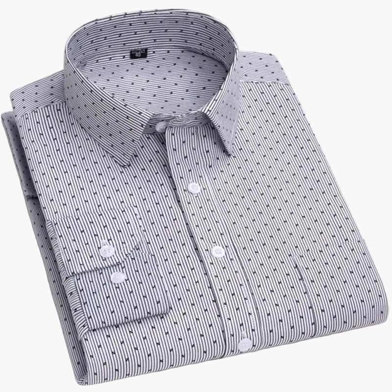 Herren Business Hemd mit Streifen – Klassischer Stil für Büro & Alltag - Image 4