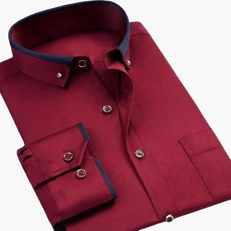 Herren Business Hemd Modern Fit – Elegantes Langarmhemd für Büro und besondere Anlässe - Image 3