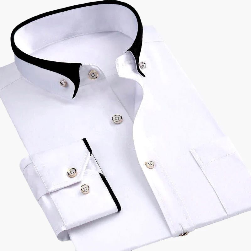 Herren Business Hemd Modern Fit – Elegantes Langarmhemd für Büro und besondere Anlässe - Image 4