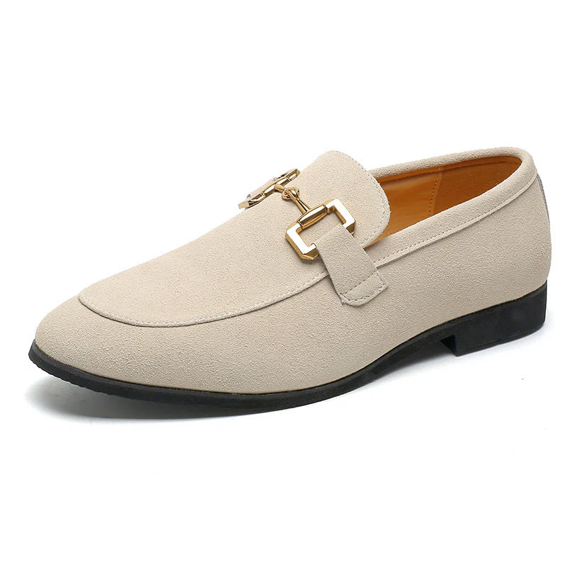Herren Business Loafer Slip-On Mokassins mit Goldschnalle – Elegante Schuhe für Büro & Freizeit - Image 7