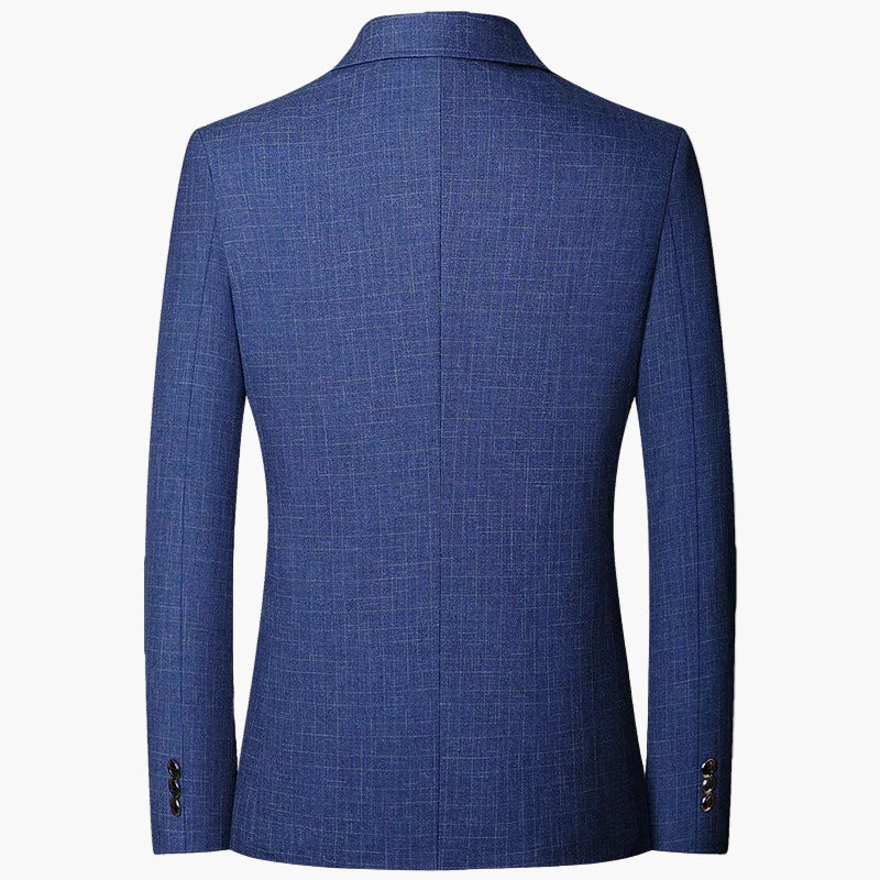 Herren Business Sakko mit Karomuster – Eleganter Blazer für Büro & festliche Anlässe - Image 3