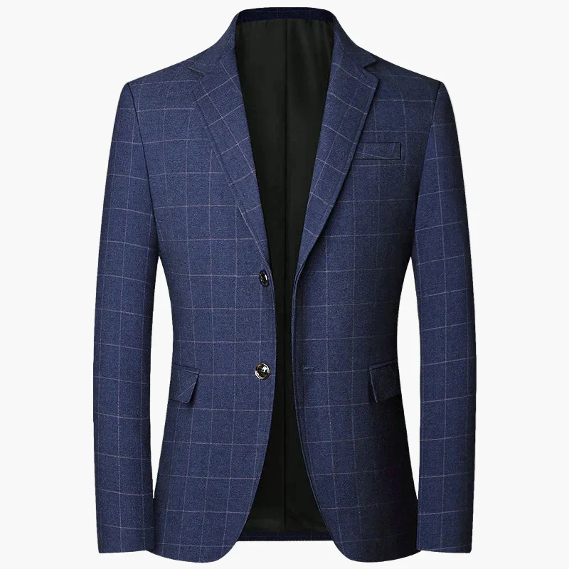 Herren Business Sakko mit Karomuster – Eleganter Blazer für Büro & festliche Anlässe - Image 4