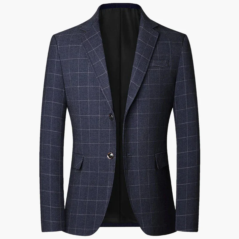 Herren Business Sakko mit Karomuster – Eleganter Blazer für Büro & festliche Anlässe - Image 6