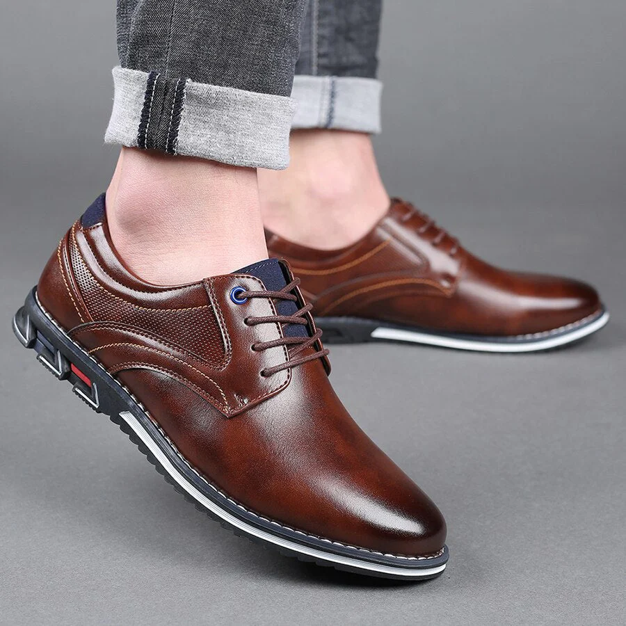 Herren Business Schnürschuhe – Klassische Eleganz & Orthopädischer Komfort für Alltag und Büro - Image 6