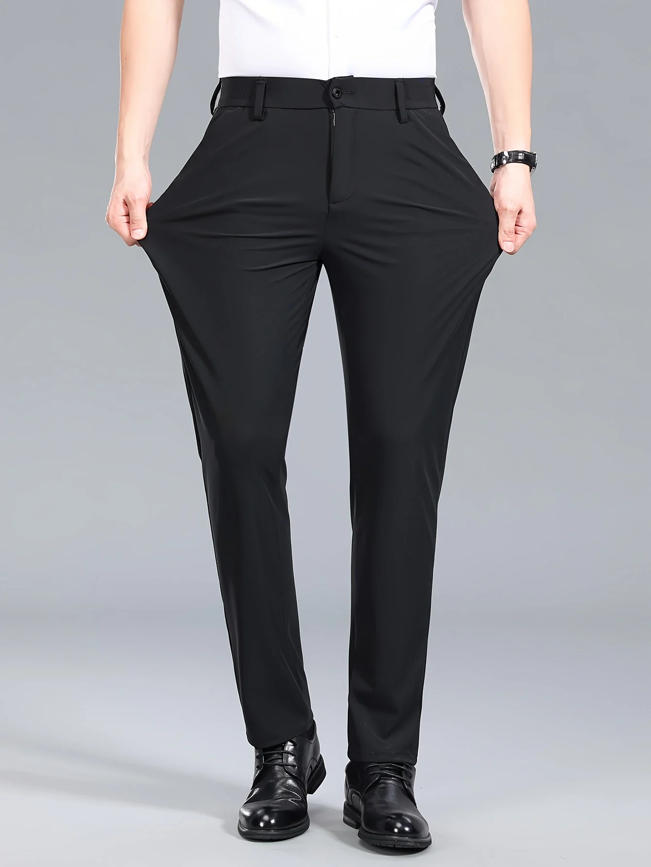 Herren Business Stretchhose – Elegante, Bequeme Anzughose für Büro & Alltag - Image 3