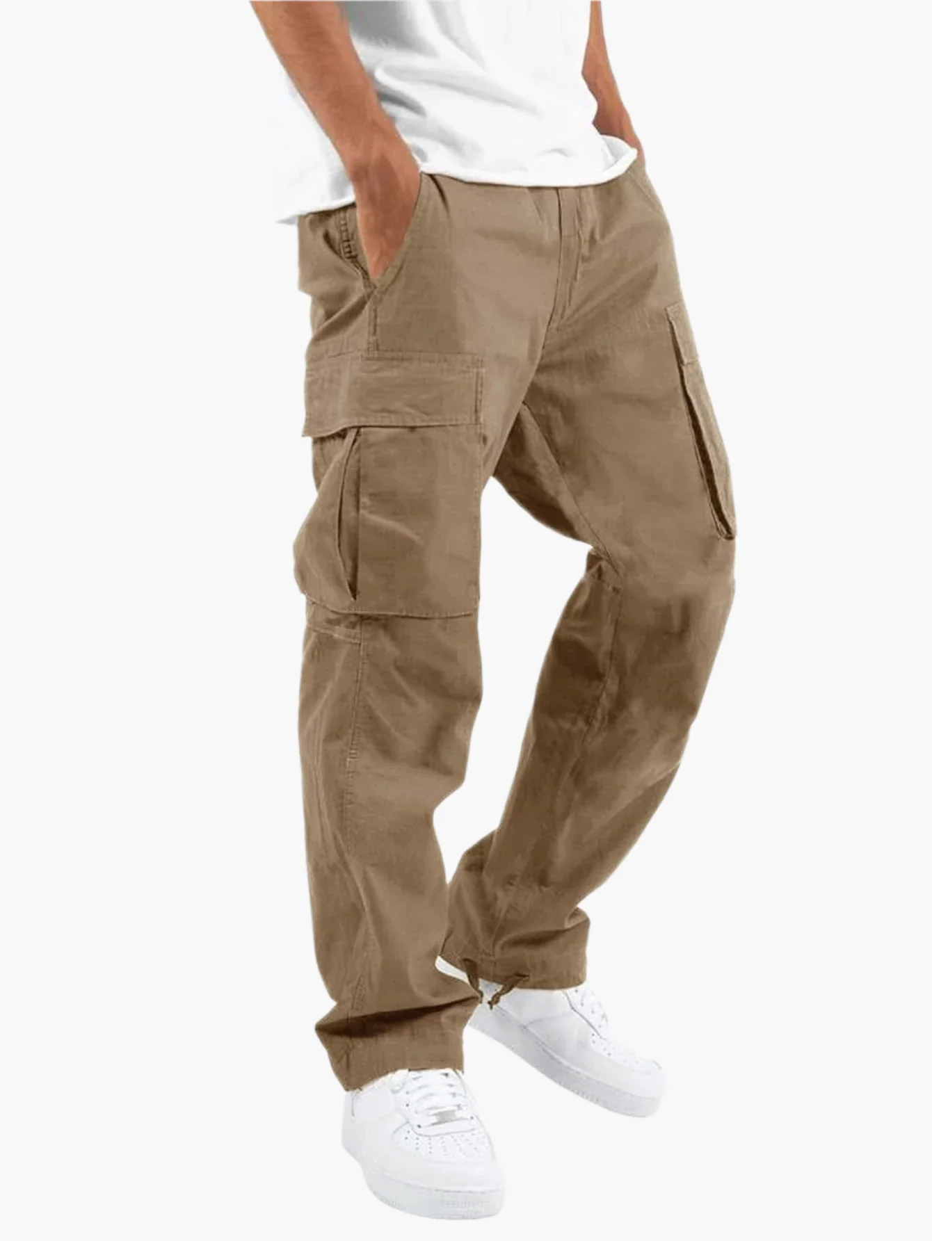 Herren Cargo-Hose Freizeit Streetwear – Bequeme Alltagshose mit Taschen & Modernem Schnitt - Image 3