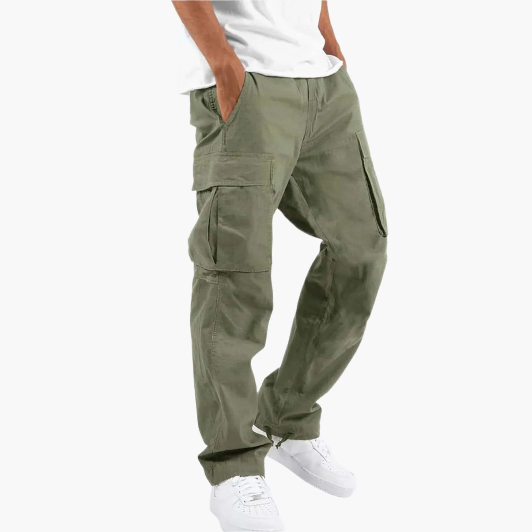 Herren Cargo-Hose Freizeit Streetwear – Bequeme Alltagshose mit Taschen & Modernem Schnitt - Image 4