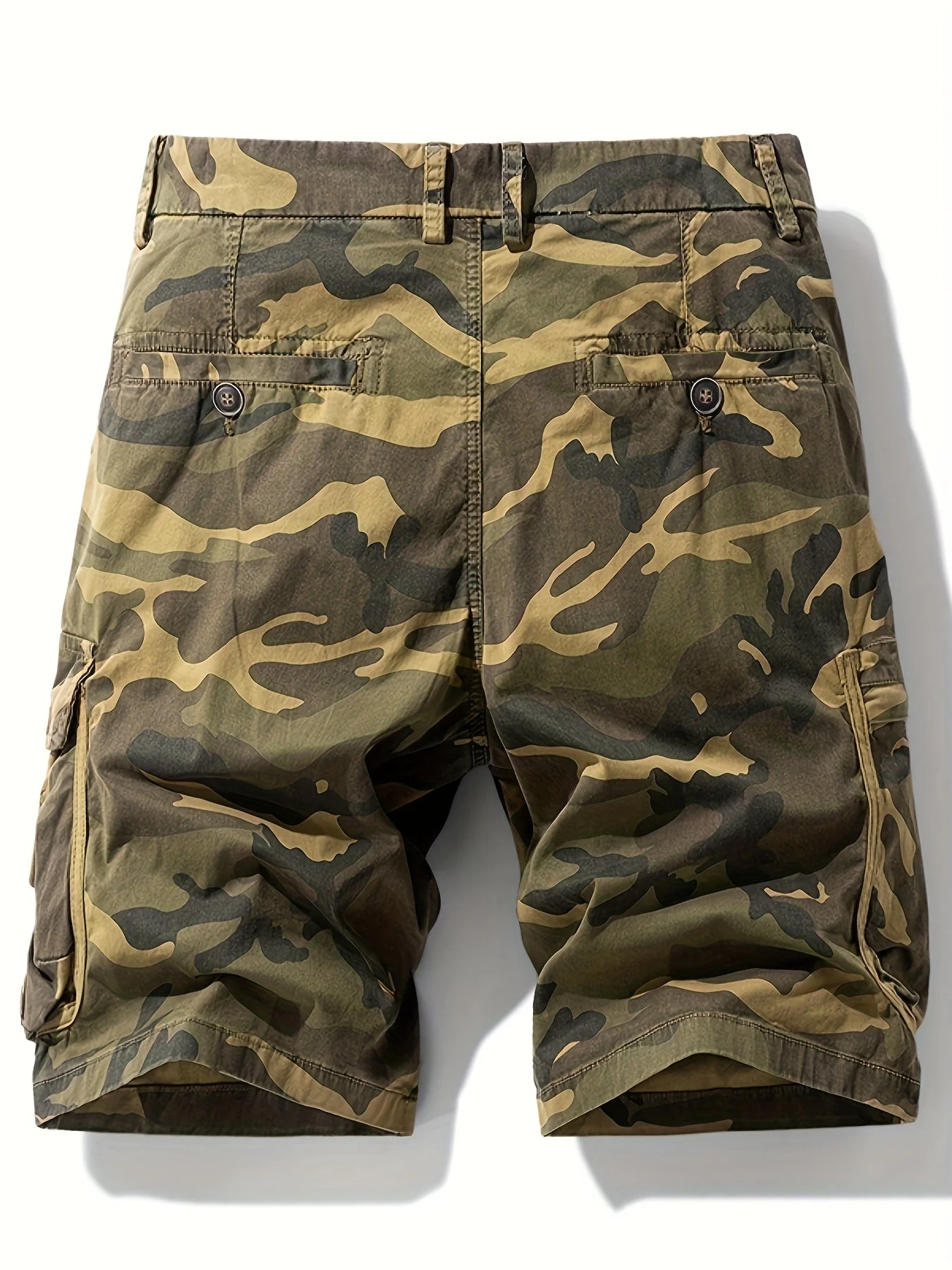 Herren Cargo Shorts im Camouflage-Stil für Outdoor & Freizeit – Regular Fit, lässig, mit Taschen - Image 4