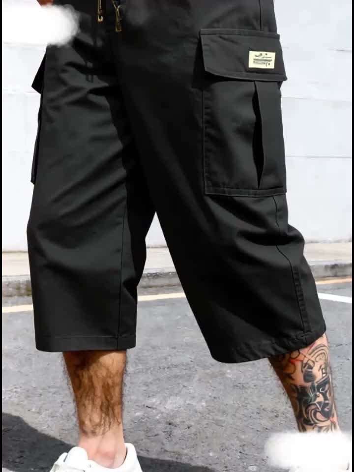 Herren Cargo Shorts Freizeit Knie-Länge mit Taschen – Lässige Streetwear für Alltag und Sport - Image 11