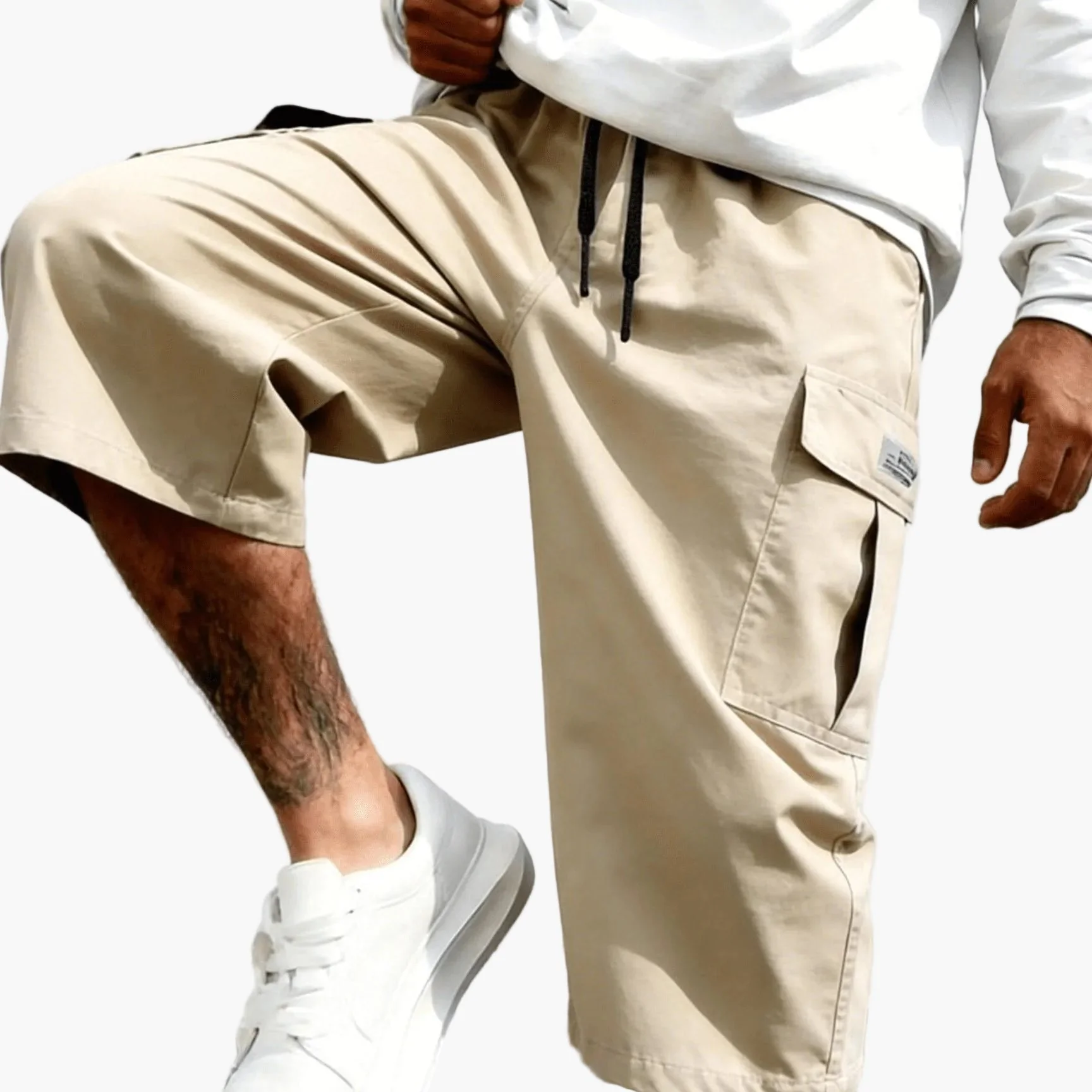 Herren Cargo Shorts Freizeit Knie-Länge mit Taschen – Lässige Streetwear für Alltag und Sport - Image 13