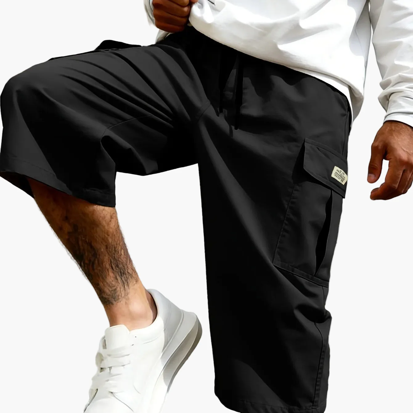 Herren Cargo Shorts Freizeit Knie-Länge mit Taschen – Lässige Streetwear für Alltag und Sport - Image 15