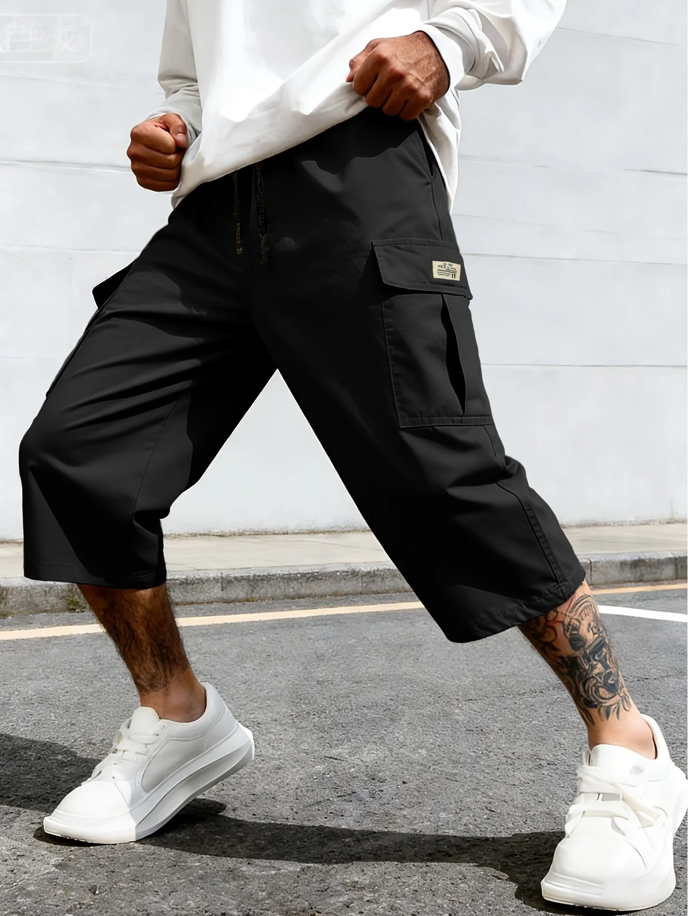 Herren Cargo Shorts Freizeit Knie-Länge mit Taschen – Lässige Streetwear für Alltag und Sport - Image 7