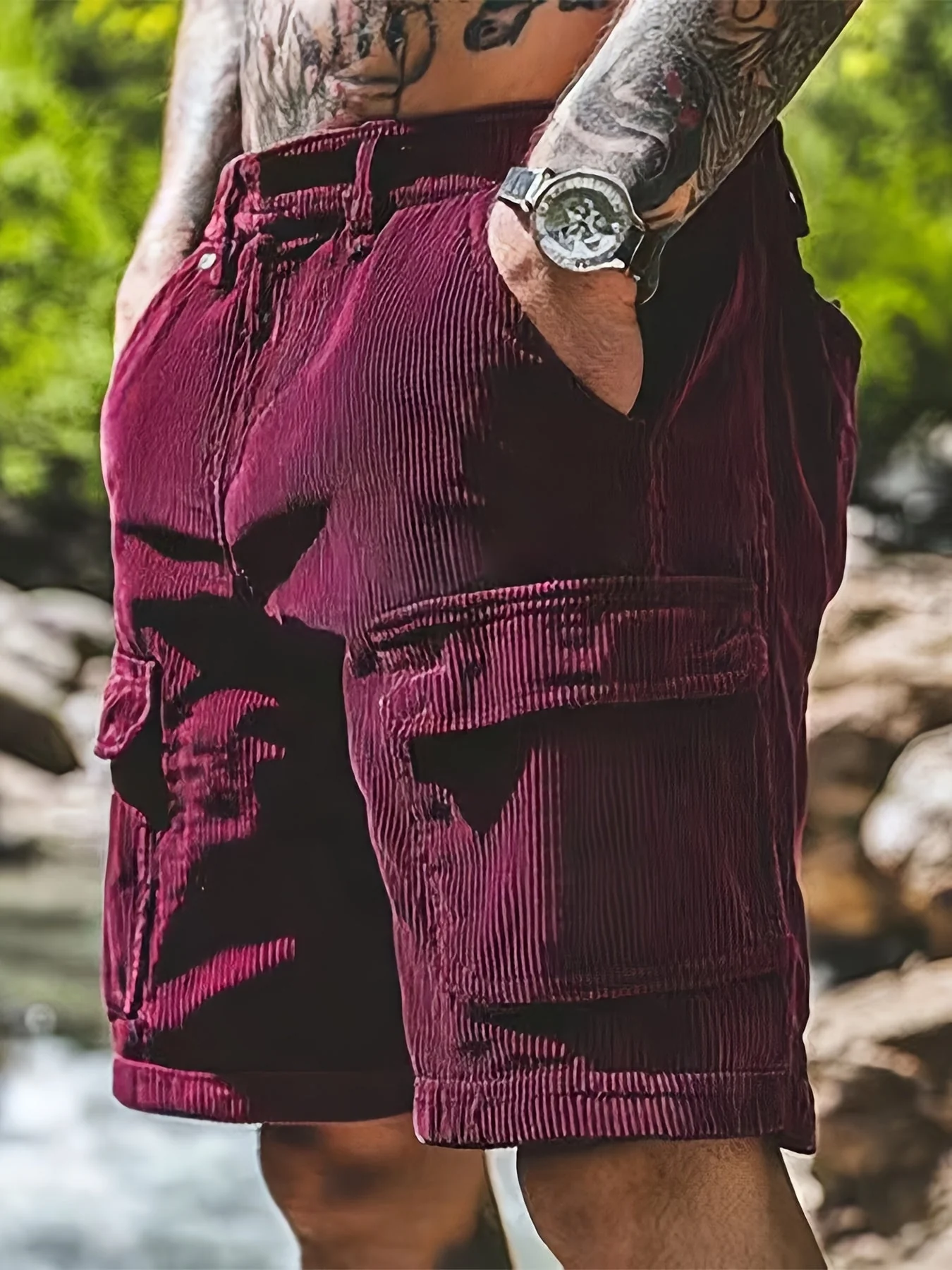 Herren Cargo Shorts mit Taschen – Lässiger Streetstyle für Alltag und Freizeit - Image 5