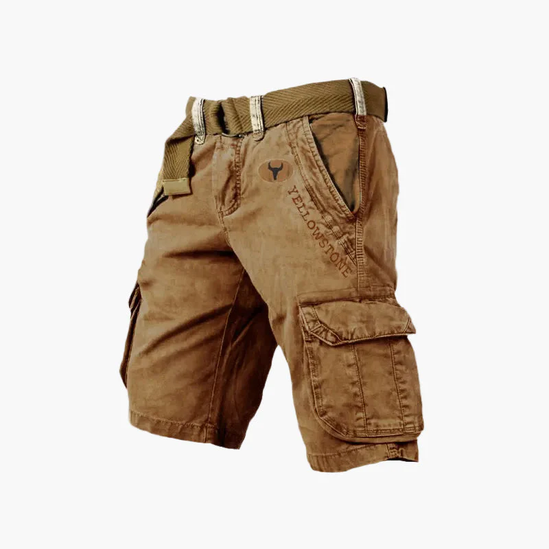 Herren Cargo-Shorts Yellowstone Outdoor Freizeit Sport mit Gürtel - Image 4
