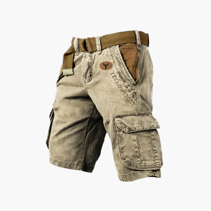 Herren Cargo-Shorts Yellowstone Outdoor Freizeit Sport mit Gürtel - Image 5