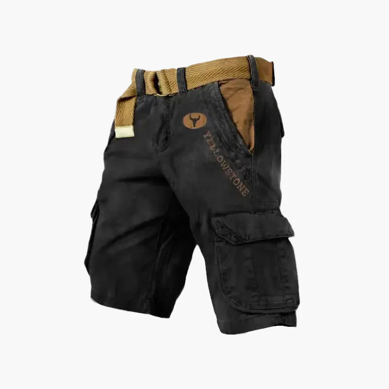 Herren Cargo-Shorts Yellowstone Outdoor Freizeit Sport mit Gürtel - Image 6