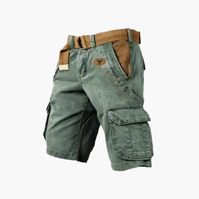 Herren Cargo-Shorts Yellowstone Outdoor Freizeit Sport mit Gürtel - Image 8