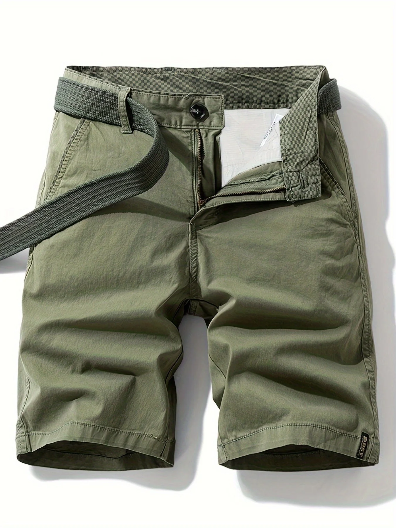 Herren Casual Bermudashorts mit Gürtel – Perfekt für Freizeit und Urlaub - Image 2