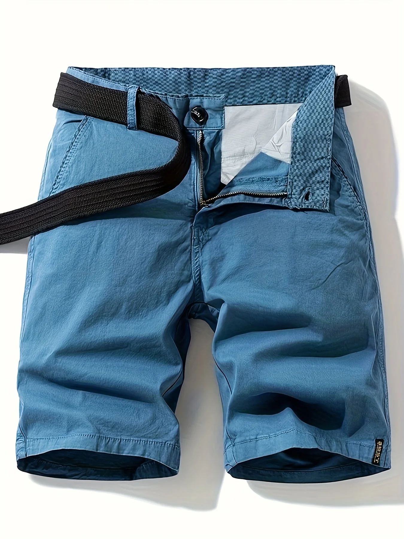 Herren Casual Bermudashorts mit Gürtel – Perfekt für Freizeit und Urlaub - Image 3