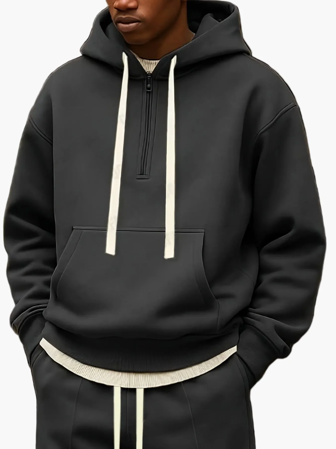 Herren Casual Hoodie Set – Lockerer Freizeitanzug mit Hoodie und Hose für Alltag, Sport & Lounge - Image 4