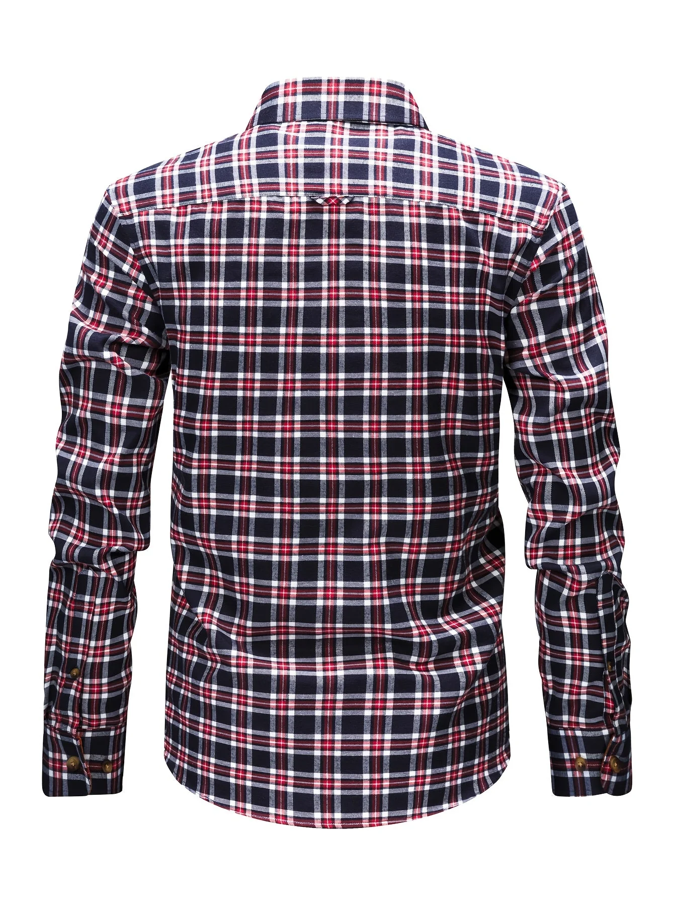 Herren Casual Karohemd – Modernes Freizeithemd mit Brusttasche und Kontrast-Details, Langarm, Regular Fit, Perfekt für Alltag & Wochenende - Image 11