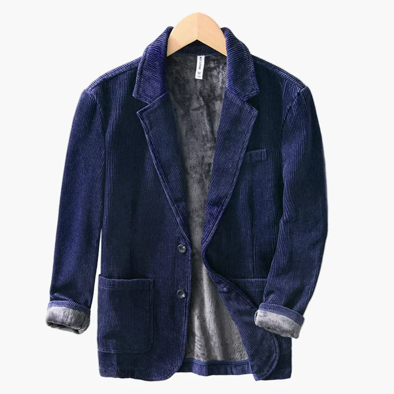 Herren Cord Blazer mit Fleecefutter – Klassischer Freizeitjacke für Herbst und Winter - Image 3