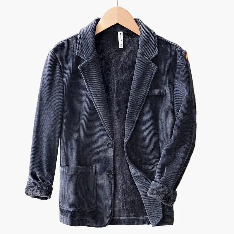 Herren Cord Blazer mit Fleecefutter – Klassischer Freizeitjacke für Herbst und Winter - Image 4