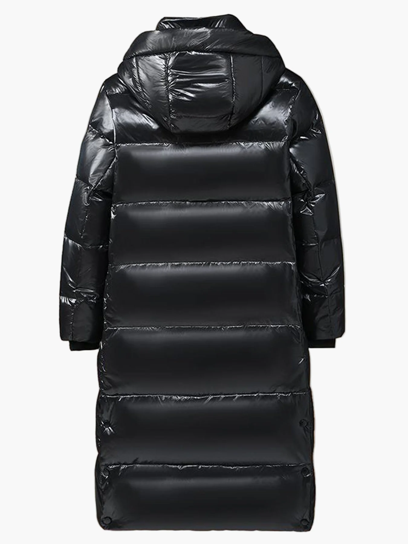 Herren Daunen Steppmantel mit Kapuze – Langer Wintermantel für Freizeit und Outdoor - Image 2