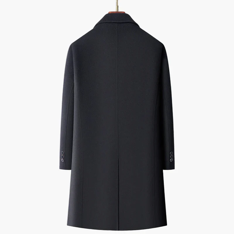 Herren Doppelreihiger City-Mantel – Eleganter Business- und Freizeitstil - Image 5