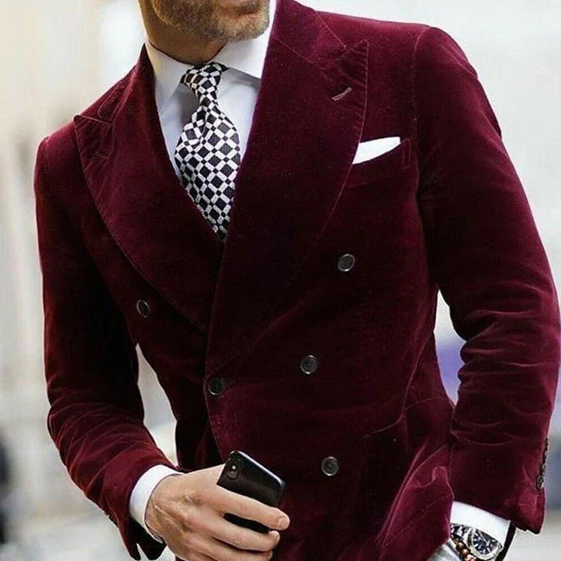 Herren Doppelreihiges Sakko Modern Business Eleganz für Anlässe und Büro - Image 3