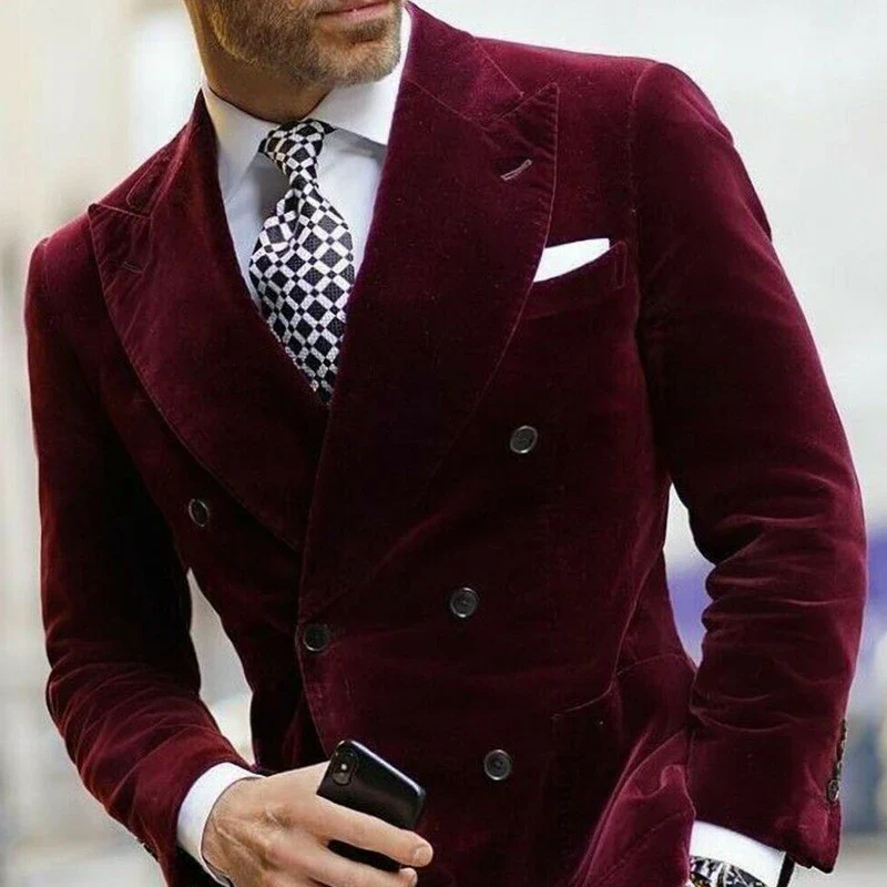 Herren Doppelreihiges Sakko Modern Business Eleganz für Anlässe und Büro - Image 4