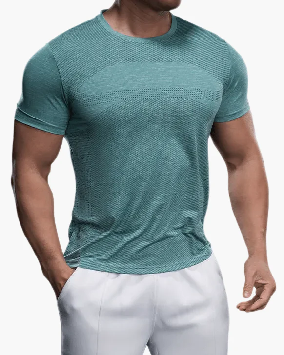 Herren Fitness T-Shirt Slim Fit Sportlich – Trainingsshirt für Gym & Freizeit