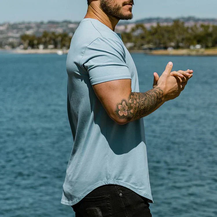 Herren Fitness T-Shirt Slim Fit – Sportliches Muskelshirt für Training & Freizeit - Image 3