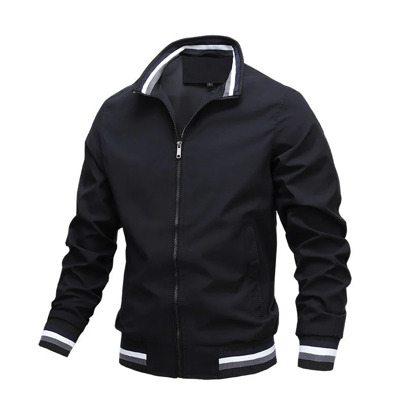 Herren Freizeit Bomberjacke mit Stehkragen – Moderner Streetstyle und Komfort für Alltag und Freizeit - Image 3