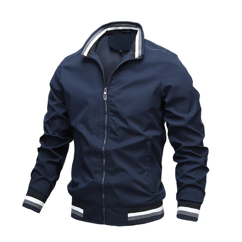 Herren Freizeit Bomberjacke mit Stehkragen – Moderner Streetstyle und Komfort für Alltag und Freizeit - Image 4