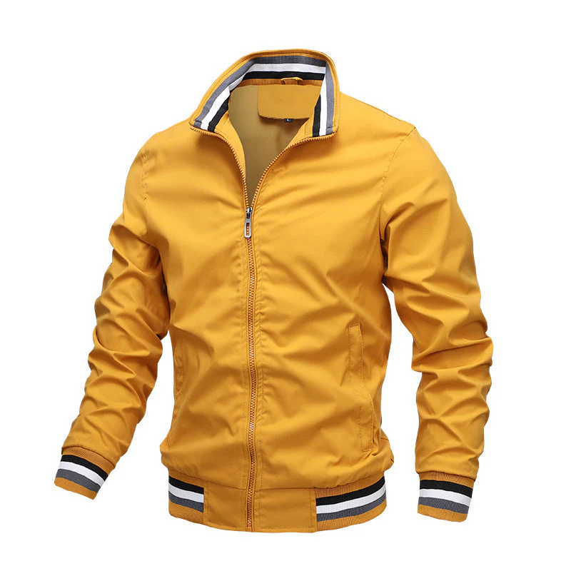 Herren Freizeit Bomberjacke mit Stehkragen – Moderner Streetstyle und Komfort für Alltag und Freizeit - Image 7