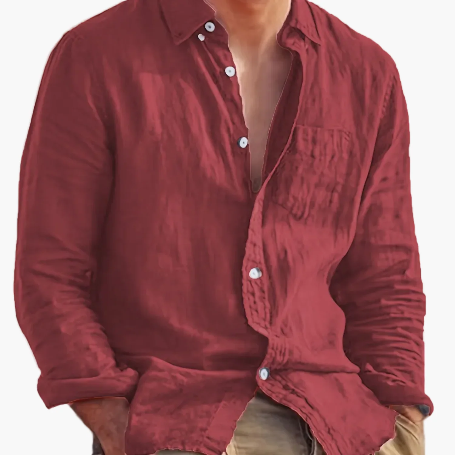 Herren Freizeit-Hemd mit Knopfleiste und modernem Schnitt für Alltag und Ausgehen - Image 16