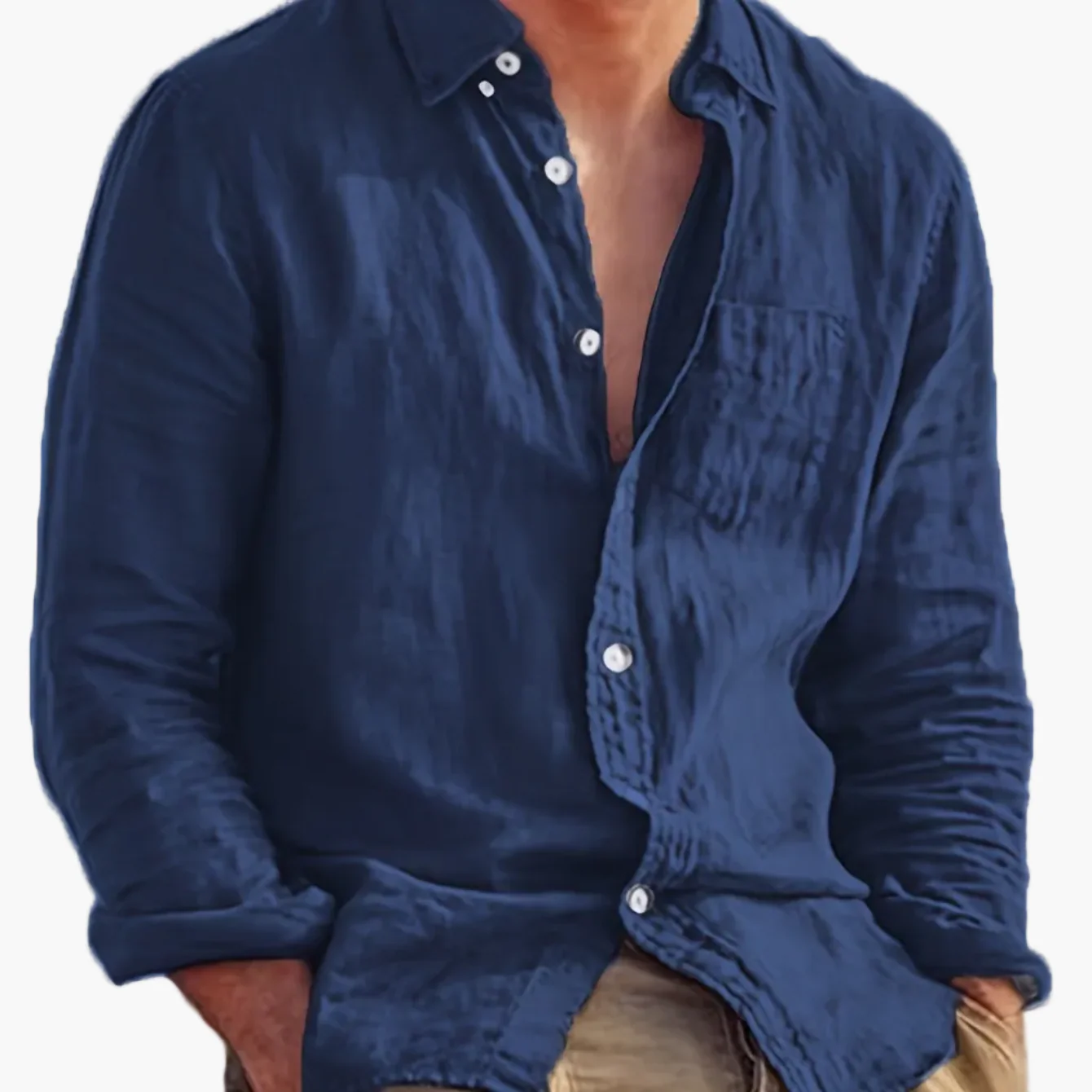 Herren Freizeit-Hemd mit Knopfleiste und modernem Schnitt für Alltag und Ausgehen - Image 18