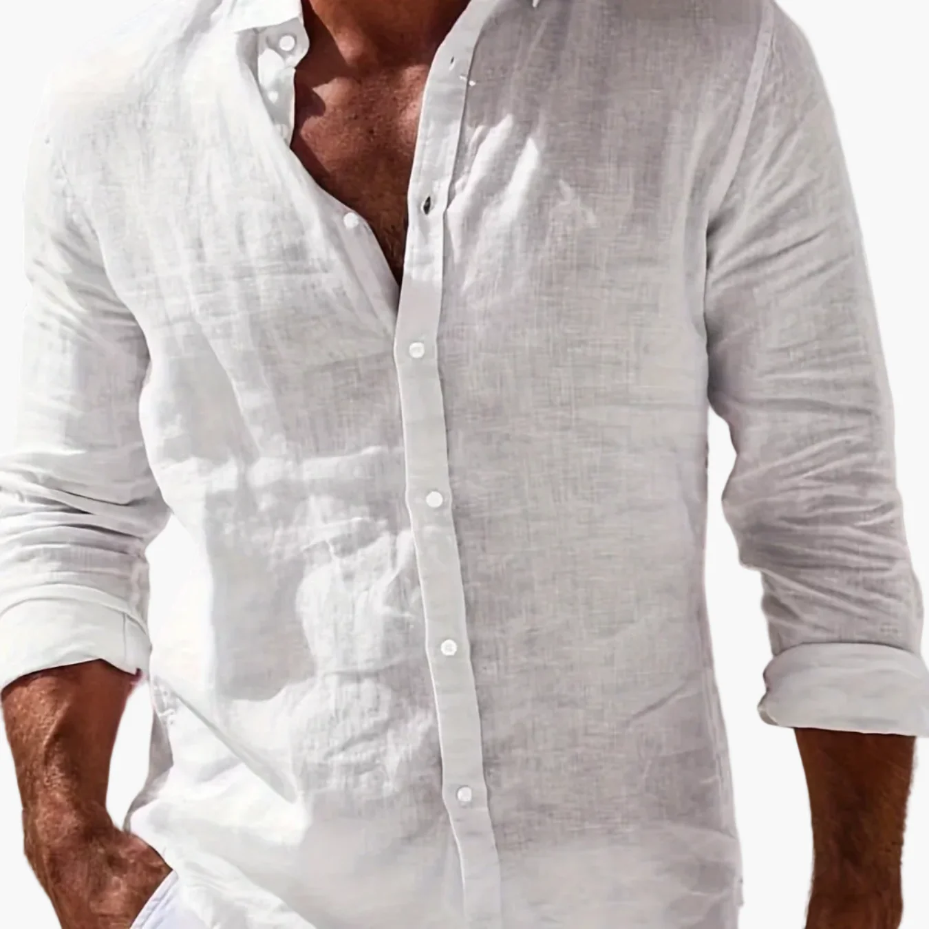 Herren Freizeit Hemd mit Knopfleiste – Stilvolles Langarmshirt für Strand und Alltag - Image 13