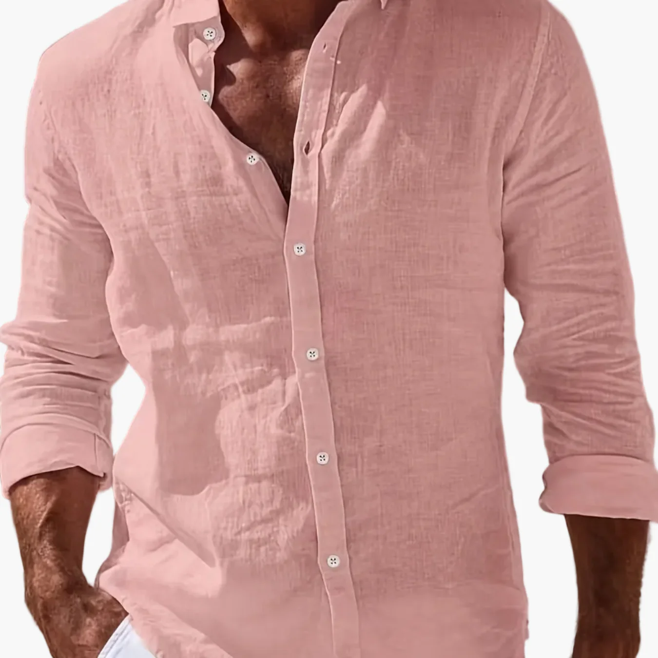 Herren Freizeit Hemd mit Knopfleiste – Stilvolles Langarmshirt für Strand und Alltag - Image 14